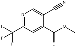 5-氰基-2-(三氟甲基)异烟酸甲酯 结构式