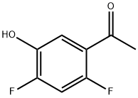 1-(2,4-二氟-5-羟基苯基)乙-1-酮 结构式