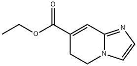 Imidazo[1,2-a]pyridine-7-carboxylic acid, 5,6-dihydro-, ethyl ester 结构式