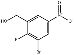 Benzenemethanol, 3-bromo-2-fluoro-5-nitro- 结构式