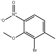 2-溴-3-甲氧基-1-甲基-4-硝基苯 结构式