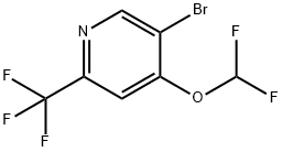 5-溴-4-(二氟甲氧基)-2-(三氟甲基)吡啶 结构式