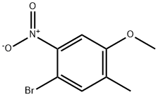 1-溴-4-甲氧基-5-甲基-2-硝基苯 结构式