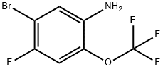 5-溴-4-氟-2-(三氟甲氧基)苯胺 结构式