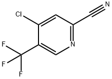 4-氯-5-(三氟甲基)吡啶腈 结构式