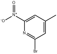 2-溴-4-甲基-6-硝基吡啶 结构式