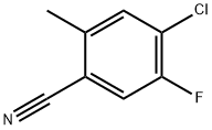 4-氯-5-氟-2-甲基苄腈 结构式