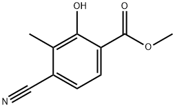 4-氰基-2-羟基-3-甲基苯甲酸甲酯 结构式