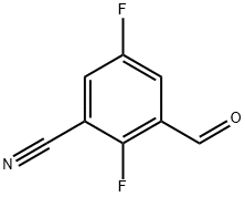2,5-二氟-3-甲酰苄腈 结构式