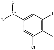 1-氯-3-碘-2-甲基-5-硝基苯 结构式