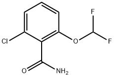 Benzamide, 2-chloro-6-(difluoromethoxy)- 结构式