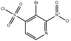 3-溴-2-硝基吡啶-4-磺酰氯 结构式