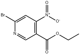 6-溴-4-硝基-3-吡啶甲酸乙酯 结构式