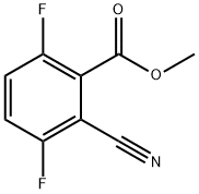 2-氰基-3,6-二氟苯甲酸甲酯 结构式