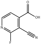 3-氰基-2-氟异烟酸 结构式