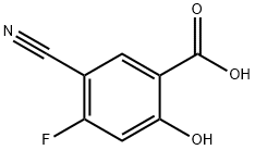 5-氰基-4-氟-2-羟基苯甲酸 结构式