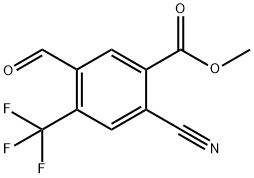 Benzoic acid, 2-cyano-5-formyl-4-(trifluoromethyl)-, methyl ester