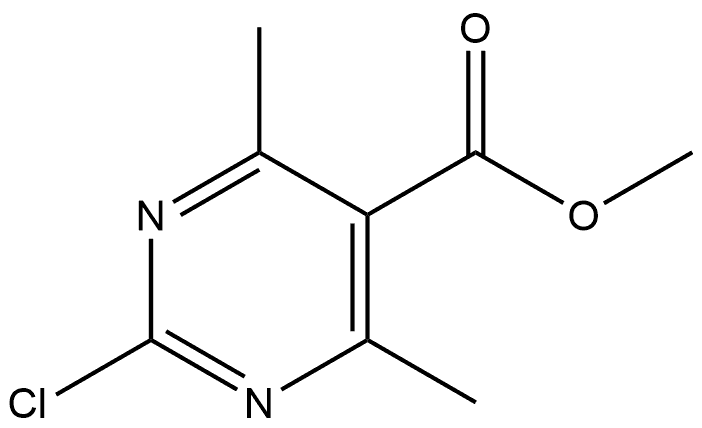 methyl 2-chloro-4,6-dimethylpyrimidine-5-carboxylate 结构式