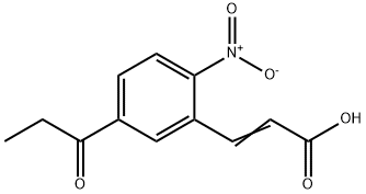 2-Nitro-5-propionylcinnamic acid 结构式