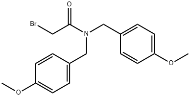 2-溴-N,N-双(4-甲氧基苄基)乙酰胺 结构式