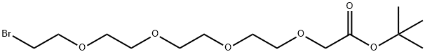 Bromo-PEG4-CH2COOtBu 结构式