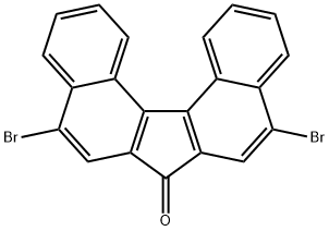 5,9-二溴-7H-二苯并[C,G]芴-7-酮 结构式