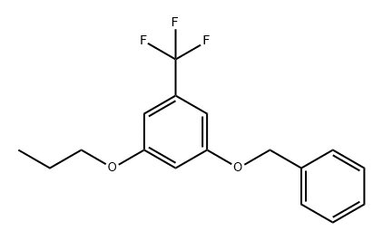 Benzene, 1-(phenylmethoxy)-3-propoxy-5-(trifluoromethyl)- 结构式