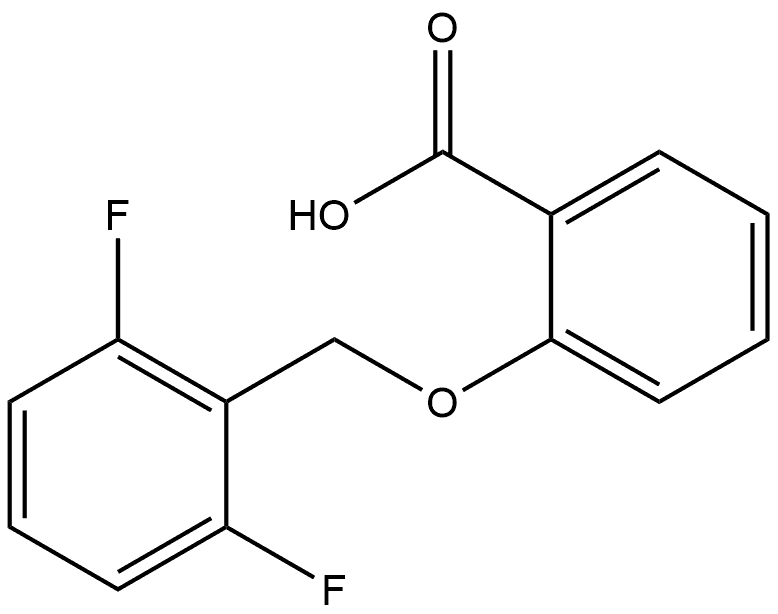 2-[(2,6-Difluorophenyl)methoxy]benzoic acid 结构式