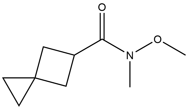 N-Methoxy-N-methylspiro[2.3]hexane-5-carboxamide 结构式