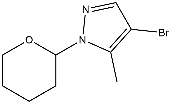 4-溴-5-甲基-1-(四氢-2H-吡喃-2-基)-1H-吡唑 结构式