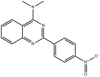 N,N-Dimethyl-2-(4-nitrophenyl)quinazolin-4-amine 结构式