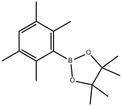 1,3,2-Dioxaborolane, 4,4,5,5-tetramethyl-2-(2,3,5,6-tetramethylphenyl)- 结构式