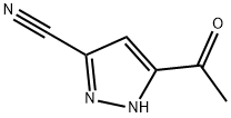 5-乙酰基-1H-吡唑-3-腈 结构式