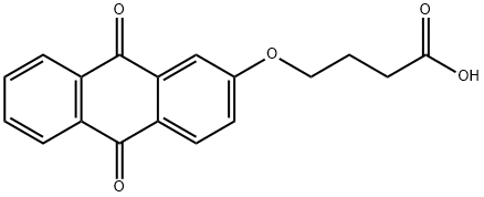 4-((9,10-二氧代-9,10-二氢蒽-2-基)氧基)丁酸 结构式