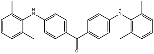 双[4-[(2,6-二甲基苯基)氨基]苯基]甲酮 结构式