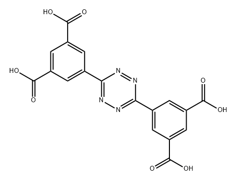 1,3-Benzenedicarboxylic acid, 5,5'-(1,2,4,5-tetrazine-3,6-diyl)bis- 结构式
