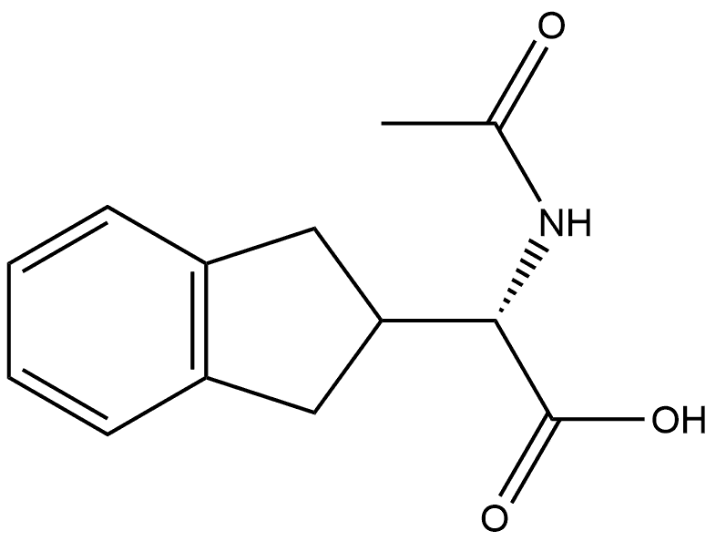 N-AC-S-茚满基甘氨酸 结构式