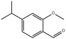 Benzaldehyde, 2-methoxy-4-(1-methylethyl)- 结构式