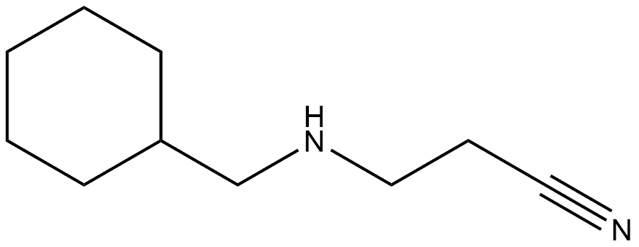 Propanenitrile, 3-(cyclohexylmethylamino)- 结构式