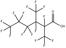 甲醇中全氟-2,3-二甲基己酸 结构式