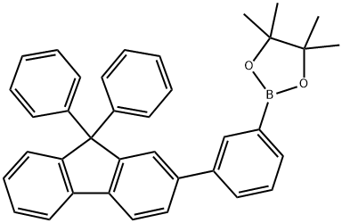 2-[3-(9,9-二苯基-9H-芴-2-基)苯基]-硼酸频哪醇酯 结构式
