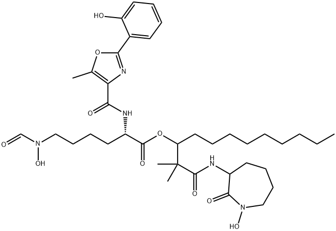 抚摩菌素 结构式