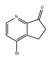 7H-Cyclopenta[b]pyridin-7-one, 4-bromo-5,6-dihydro- 结构式