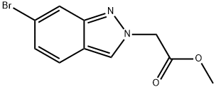 2-(6-溴-2H-吲唑-2-基)乙酸乙酯 结构式