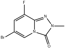 6-溴-8-氟-2-甲基-[1,2,4]三唑并[4,3-A]吡啶-3(2H)-酮 结构式