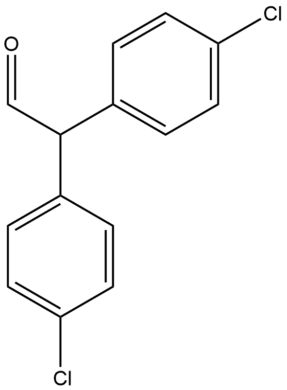 Benzeneacetaldehyde, 4-chloro-α-(4-chlorophenyl)- 结构式