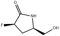 (3R,5R)-3-氟-5-(羟甲基)吡咯烷-2-酮 结构式