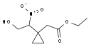 2-[1-(2-羟基-1-硝基乙基)环丙基]乙酸乙酯 结构式