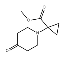 1-(4-氧代哌啶-1-基)环丙烷-1-羧酸甲酯 结构式