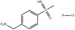 (4-(氨基甲基)苯基)(亚氨基)(甲基)-6-氨基磺酮盐酸盐 结构式